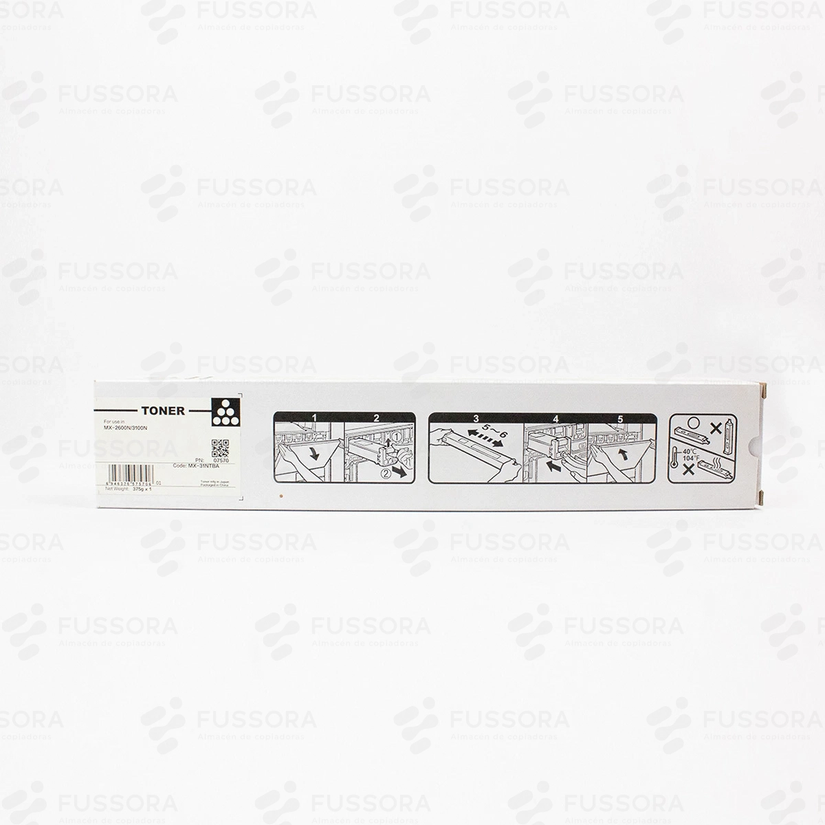 Tóner genérico - MX-2600N -3100N Negro 375g